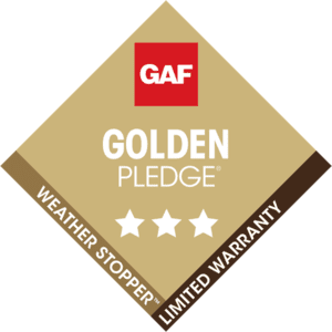 Weatherguard Roofing & Restoration | GAF Golden Pledge logo