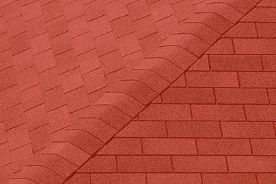 Weatherguard Roofing & Restoration | Close up of red asphalt shingles for roofs
