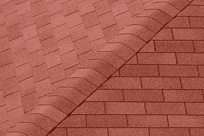 Weatherguard Roofing & Restoration | Close up of red asphalt shingles for roofs